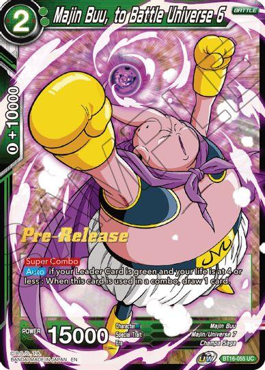 Majin Buu, to Battle Universe 6 (BT16-055) [Realm of the Gods Prerelease Promos] - POKÉ JEUX