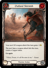 Outland Skirmish (Blue) [EVR068] (Everfest) 1st Edition Rainbow Foil - POKÉ JEUX
