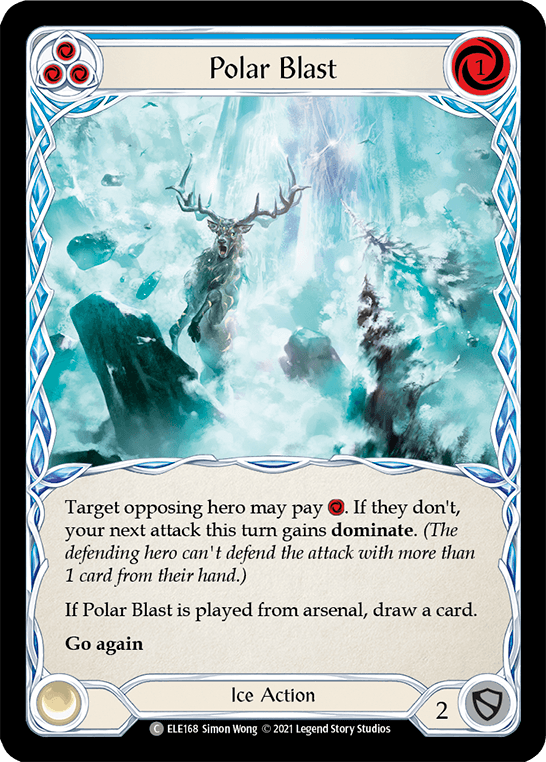 Polar Blast (Blue) [ELE168] (Tales of Aria) 1st Edition Rainbow Foil - POKÉ JEUX