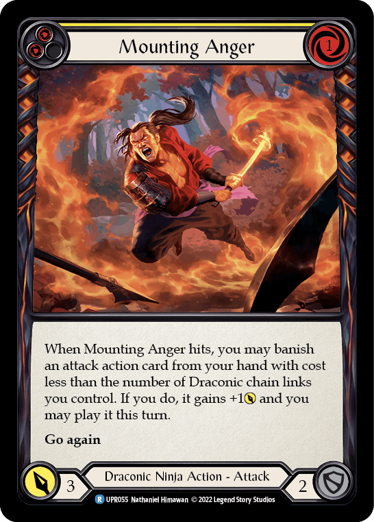 Mounting Anger (Yellow) [UPR055] (Uprising) Rainbow Foil - POKÉ JEUX