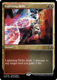 Lightning Helix (Pack Promo) [Meurtres au Manoir Karlov Promos] 