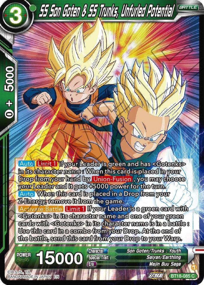 SS Son Goten & SS Trunks, Unfurled Potential (BT18-085) [Dawn of the Z-Legends] - POKÉ JEUX