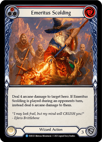 Emeritus Scolding (Red) [EVR125] (Everfest) 1st Edition Normal - POKÉ JEUX