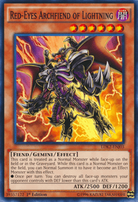 Red-Eyes Archfiend of Lightning [LDK2-ENJ03] Common - POKÉ JEUX