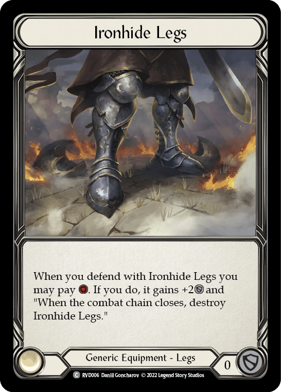 Ironhide Legs [RVD006] (Classic Battles: Rhinar vs Dorinthea) Rainbow Foil - POKÉ JEUX