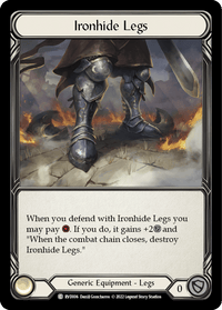 Ironhide Legs [RVD006] (Classic Battles: Rhinar vs Dorinthea) Rainbow Foil - POKÉ JEUX