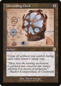 Unwinding Clock (Retro Schematic) [The Brothers' War Retro Artifacts]