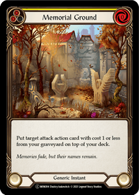 Memorial Ground (Yellow) [U-MON304-RF] (Monarch Unlimited) Unlimited Rainbow Foil - POKÉ JEUX