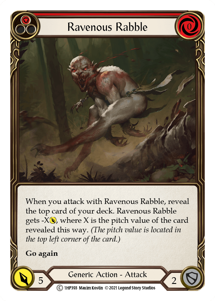 Ravenous Rabble (Red) [1HP393] (History Pack 1) - POKÉ JEUX