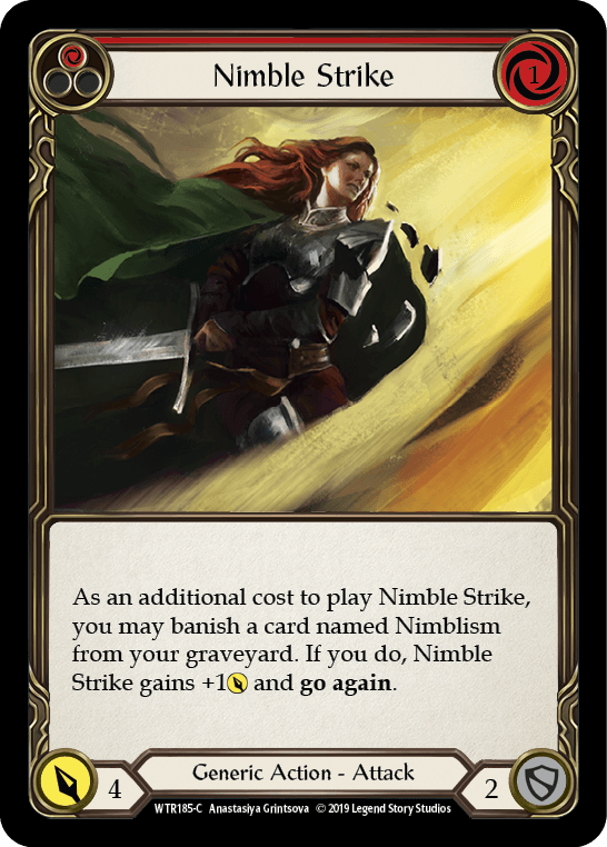 Nimble Strike (Red) [WTR185-C] (Welcome to Rathe) Alpha Print Normal - POKÉ JEUX