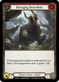 Barraging Brawnhide (Red) [WTR176-C] (Welcome to Rathe) Alpha Print Normal - POKÉ JEUX