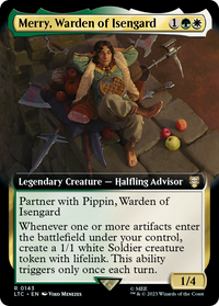 Merry, Warden of Isengard (LTC-143) - Tales of Middle-earth Commander: (Extended Art) Foil