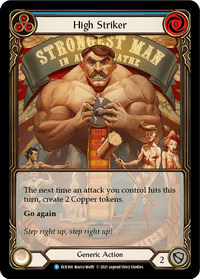 High Striker (Blue) [EVR166] (Everfest) 1st Edition Extended Art Rainbow Foil - POKÉ JEUX