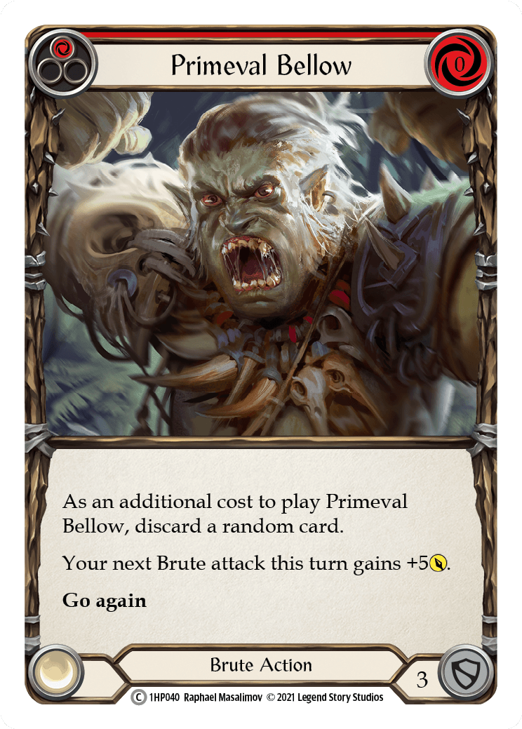 Primeval Bellow (Red) [1HP040] (History Pack 1) - POKÉ JEUX