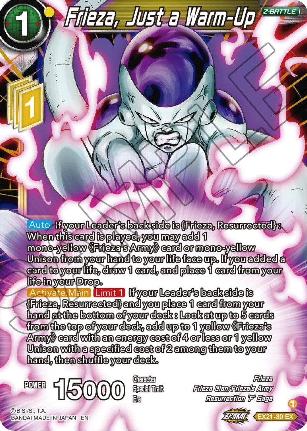 Frieza, Just a Warm-Up (EX21-30) [5th Anniversary Set] - POKÉ JEUX