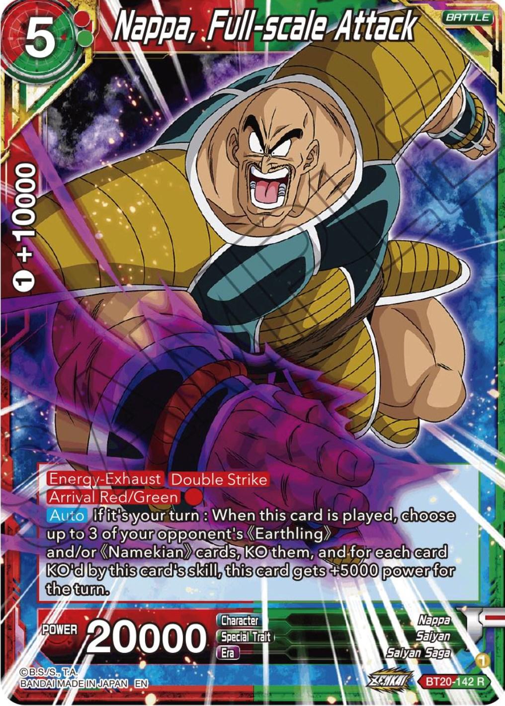 Nappa, Full-scale Attack (BT20-142) [Power Absorbed] - POKÉ JEUX