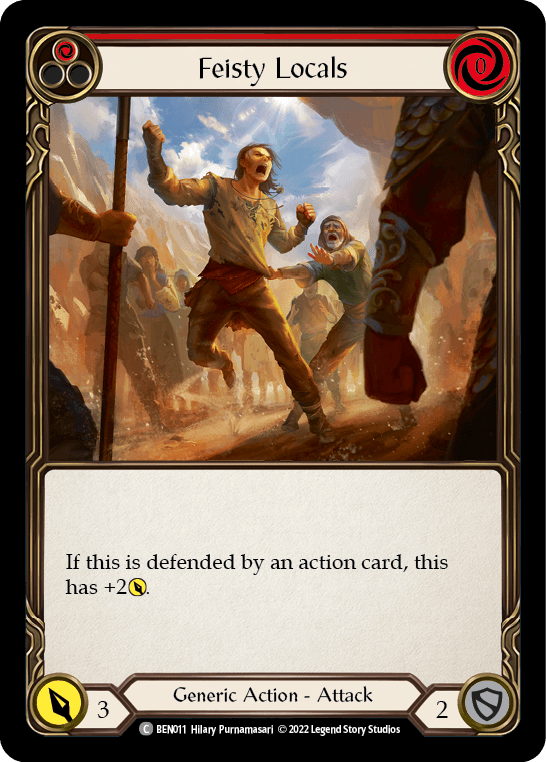 Feisty Locals (Red) [BEN011] (Outsiders Benji Blitz Deck) - POKÉ JEUX