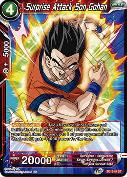 Surprise Attack Son Gohan (Starter Deck - Pride of the Saiyans) (SD15-04) [Cross Spirits] - POKÉ JEUX
