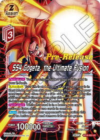 SS4 Gogeta, the Ultimate Fusion (BT18-003) [Dawn of the Z-Legends Prerelease Promos] - POKÉ JEUX