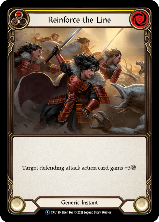 Reinforce the Line (Yellow) [U-CRU190] (Crucible of War Unlimited) Unlimited Normal - POKÉ JEUX