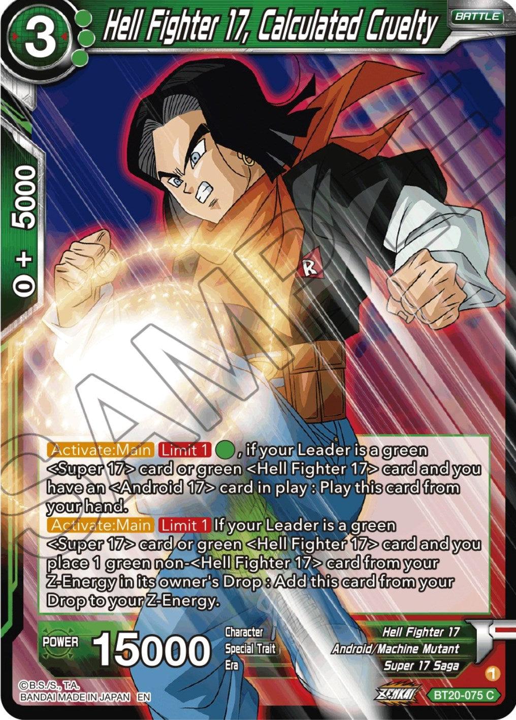 Hell Fighter 17, Calculated Cruelty (BT20-075) [Power Absorbed] - POKÉ JEUX