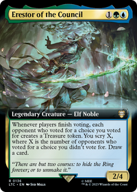 Erestor of the Council (LTC-136) - Tales of Middle-earth Commander: (Extended Art) Foil