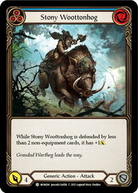 Stony Woottonhog (Blue) [MON286-RF] (Monarch) 1st Edition Rainbow Foil - POKÉ JEUX