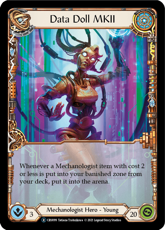 Data Doll MKII [U-CRU099] (Crucible of War Unlimited) Unlimited Rainbow Foil - POKÉ JEUX