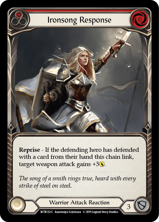 Ironsong Response (Red) [WTR132-C] (Welcome to Rathe) Alpha Print Normal - POKÉ JEUX
