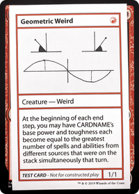 Geometric Weird (2021 Edition) [Mystery Booster Playtest Cards]