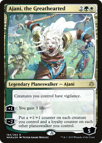Ajani, the Greathearted [War of the Spark Prerelease Promos]