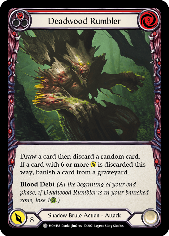 Deadwood Rumbler (Red) [MON138] (Monarch) 1st Edition Normal - POKÉ JEUX
