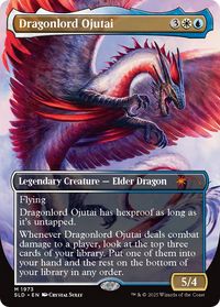 Dragonlord Ojutai // Dragonlord Ojutai (SLD-1973) - Secret Lair Drop (Borderless) Foil