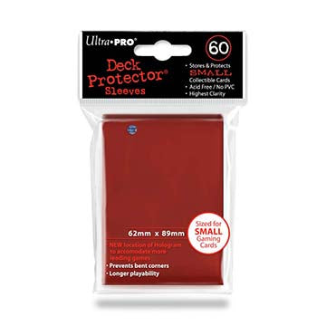 Sleeves: PRO-Gloss Deck Protector: Japanese Size: Red (60) (EN)