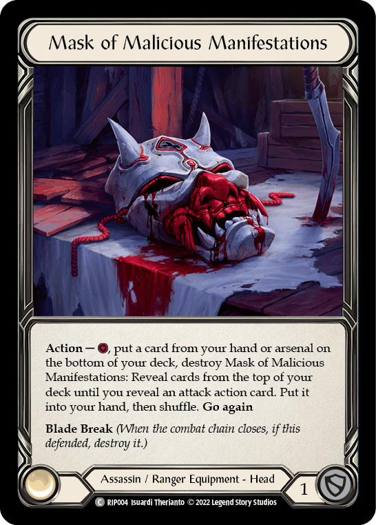 Mask of Malicious Manifestations [RIP004] (Outsiders Riptide Blitz Deck) - POKÉ JEUX
