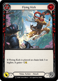 Flying Kick (Blue) [U-CRU065] (Crucible of War Unlimited) Unlimited Rainbow Foil - POKÉ JEUX