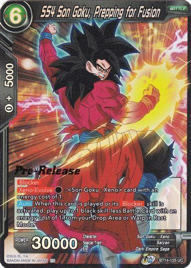 SS4 Son Goku, Prepping for Fusion (BT14-125) [Cross Spirits Prerelease Promos] - POKÉ JEUX