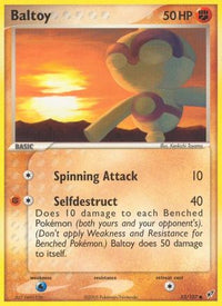 Baltoy (53/107)  - Deoxys Reverse Holofoil