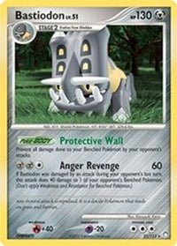 Bastiodon (DP Mysterious Treasures) (21/123)  - Deck Exclusives Holofoil