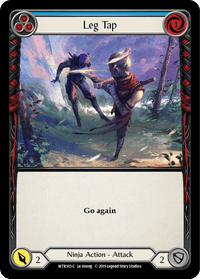 Leg Tap (Blue) [WTR103-C] (Welcome to Rathe) Alpha Print Rainbow Foil - POKÉ JEUX
