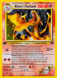 Blaine's Charizard (2/132) - Gym Challenge 1st Edition Holofoil