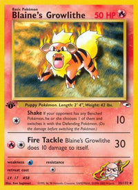 Blaine's Growlithe (35/132) [Gym Heroes 1ère édition] 