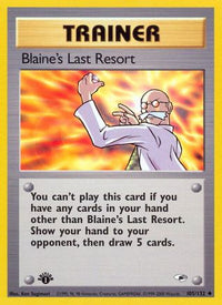 Blaine's Last Resort (105/132) [Gym Heroes 1ère édition] 