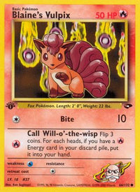 Blaine's Vulpix (66/132)  - Gym Challenge Unlimited