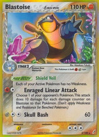 Blastoise (Delta Species) (2/100) - Crystal Guardians Reverse Holofoil