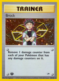 Brock (15/132) - Gym Heroes 1st Edition Holofoil