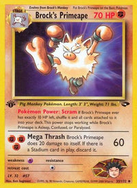 Brock's Primeape (35/132) - Gym Challenge 1st Edition