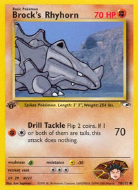 Rhyhorn de Brock (70/132) [Gym Heroes 1ère édition] 