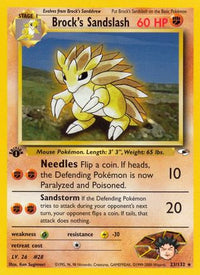 Brock's Sandslash (23/132) [Gym Heroes 1ère édition] 