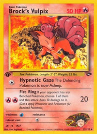 Brock's Vulpix (37/132) - Gym Challenge 1st Edition